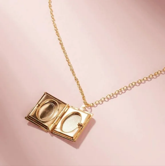 *Kitty* Book Locket Pendant Necklace - Picture 2 of 3